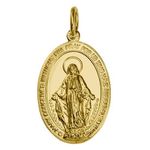 9ct Gold Miraculous Mary Medals - Various Sizes / Medal / Immaculate Conception