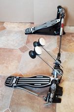 🤖🥁 DIXON 711DB double kick bass drum pedals linkage set - CLEANED!! EDS 🤖🥁