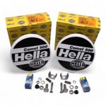 Pair HELLA Comet 500 Spot light/lamp & Cover Defender /Discovery 1F4 005 750 101