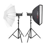 Godox SK400II-V Studio Flash Kit Twin Modifier Photographic Lighting