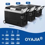 45/55L Electric Compressor Car Refrigerator Camping with App Control 12/24V/230V