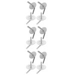 Universal Fan Mounting Screw Set Silver Iron 12Pcs for Fan Assembly