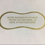 100Pcs Hygiene Label Clear Tape Swimwear Underwear Bikini Sticker Liner Protect