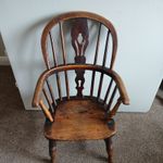Antique Childs Windsor Chair Kids ArmChair
