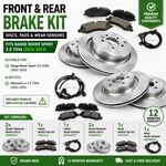 FRONT & REAR BRAKE KIT DISCS & PADS SET FOR RANGE ROVER SPORT 3.0 TDV6  (10-13)