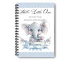 Baby Boy First Year Memory Book – Milestone Journal Gift for New Parents