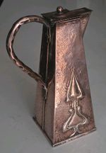 Vintage Original ArtNouveau Copper Tapered Pitcher/Jug Handle posably J & F Pool