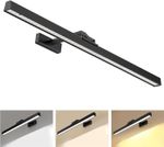 60CM Wireless Picture Lights Rechargeable Dimmable Art Display Light with Remote