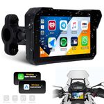 5 Motorcycle Wireless Portable Carplay Android Auto Waterproof Car Stereo BT