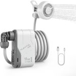 FLEXTAILGEAR MAX SHOWER Ultralight Rechargeable Instant Outdoor Shower, Portable
