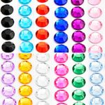 2-10mm DIAMANTE GEM SHEETS Self Adhesive Rhinestone Flat Back Crystals Craft