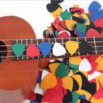 100PCS ABS Acoustic Ukulele Bass Electric Guitar Picks Plectrums Accessories