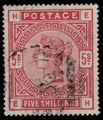 GB QV SG180, 5s rose, USED. Cat £250. EH