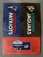NEW ENGLAND PATRIOTS JACKSONVILLE JAGUARS NFL 2024 WEMBLEY 20/10/2024 PROGRAMME