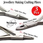 Jewelry Finding Making Beading Crafting Pliers Necklace Repair Ring Opener Close