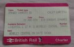1987 Charity Shield Train Ticket Everton v Coventry City Lime St to Wembley