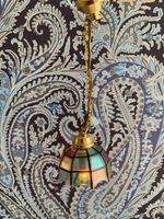 1:12 coloured dolls house 12v Tiffany ceiling lights Tested & Working (27)