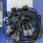 48FT Heavy Duty Outdoor LED String Lights IP65 Waterproof Party Garden Gazebo