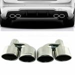 For Mercedes Benz   Style Exhaust Tips W212 E350 E400 C63 C300 C350 W204 Pair
