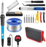 Soldering Iron Kit 60W Electronics Welding Irons Solder Tools Adjustable Wire UK