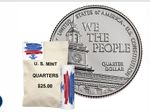 2026 US Constitution Quarters Rolls P & D Mint Wrapped Presale Semiquincentennal