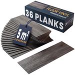 DIY Doctor Vinyl Floor Tiles Self Adhesive Wood Effect Planks Dark Light Grey UK