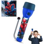 16cm Spiderman Big Torch Battery Operated Plastic LED Flashlight Xmas Gift