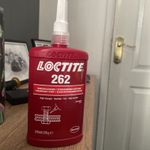 Loctite 262 High Strength Threadlocker  250ml Bottle Red  (expires 11/27)