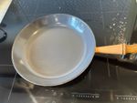 Le Creuset 26cm Cast Iron Enamel Frying Pan, Induction, Brown/Grey Handle