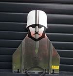 Rare retro m.o.d Aluminium army Hun Shooting Target  Wall Art Man Cave