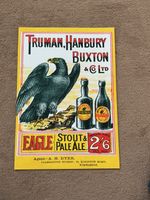 Eagle Stout Pale Ale A3 Print Home bar pub poster Drink Advert Alcoholic Truman