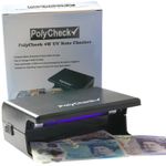 PolyCheck 4W UV Money Checker - Detects Counterfeit Polymer & Paper Bank Notes 
