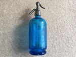 CWW1 VINTAGE FRANKLIN&SONS RICKMANSWORTH ICE BLUE SODA SIPHON