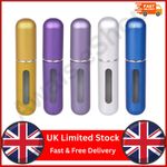 5 Pcs Perfume Atomizer 5ML Refillable Empty Spray Bottle Mini Pocket Perfumes UK