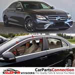 4X For MERCEDES E Class W213 2017-2023 Saloon 4-Doors Wind Deflectors Tinted