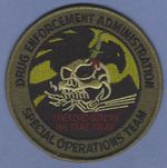 DEA DRUG ENFORCEMENT ADMINISTRATION SPECIAL OPERATIONS TEAM TACTICAL PATCH