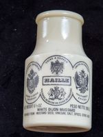Maille vintage white dijon Mustard Jar