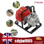 1" Petrol Water Transfer Pump 8000L/h With Hose Clamps and Fittings 2-stroke UK
