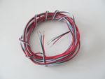 Point  Motor Control Cable. 3 Wire Ribbon Colour Keyed  X 5 Meters (16ft) 22AWG
