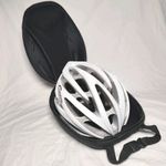 Giro Atmos Cylcle Helmet White & Silver Inc. Pod Case Black 