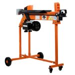 7-Ton DuoCut™ Electric Log Splitter with Workbench, Safety Guard & Trolley Stand
