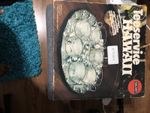 Vintage Quist HAWAII Tea Set 6 Glass Cups Silver Plated Tray NOS Boxed