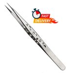 Electronics Industrial Tweezers Precision Anti-static Curved Straight Tip Stainl