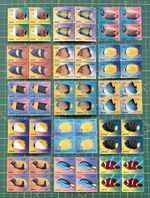 Worldwide,middle east Stamps , MNH, Fish Large Size