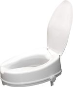 2'', 4'', 6'' Raised Elevated Toilet Seat Aid With/Without Lid Elderly Disabled