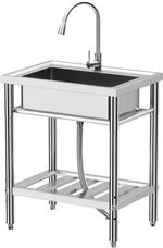 Commercial Sinks Catering Stainless Steel Kitchen Sinks Single Bowl Drainer Unit