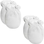 Baby Anti Scratch Mittens, 2 Pairs, Scratch Mitts, Twin Pack Newborn