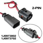 1J0973802 1J0973702 2-P Male Female Connector Sensor Plug For VW AUDI SEAT SKODA