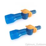 Pack of 2 x Straight Hydration Bite Valves Replacement Mouthpiece Fits Camelbak