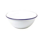 FALCON ENAMEL Mixing Bowl 18/24cm White Deep Mixing Cooking Baking Serving Bowl